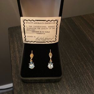Brand New Blue Topaz earrings